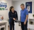 Ontario Sleep Care specialist showing a patient how to use a CPAP machine in an Ontario clinic